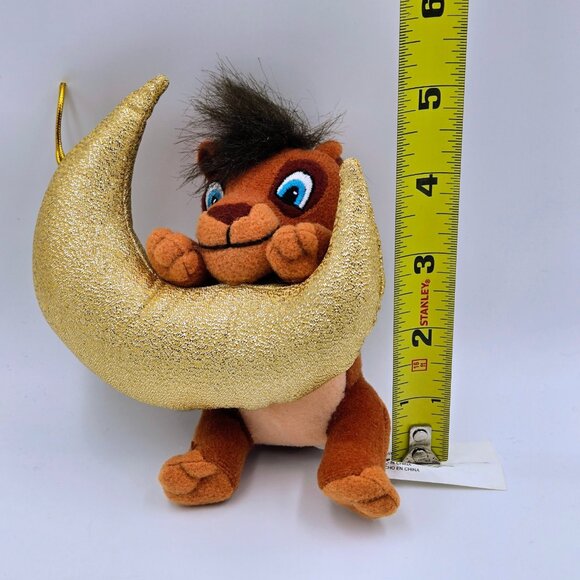 Scar Disney Christmas Ornament Holiday Plush Toy Gold Moon 2002 The Lion King - Picture 2 of 8